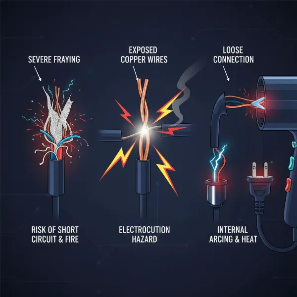 How to Safely Repair a Frayed Hair Dryer Cord